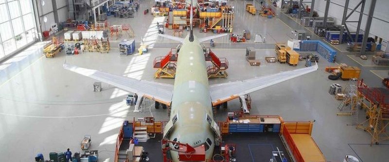 Airbus A320 assembly line