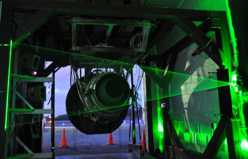 Exhaust view of TFE731 engine at Virginia Tech