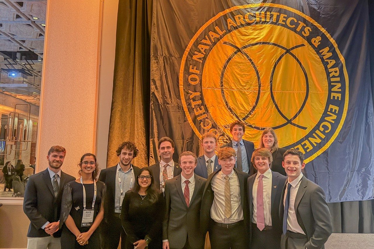 Members of the student chapter of SNAME/ASNE attended the conference, networked with alumni and made valuable industry connections.